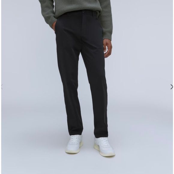 Everlane Other - Everlane Chino Pants Mens Size 31 x 30 Black Stretch Flat Front Athletic Fit NEW